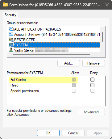 Prevent OneDrive pin