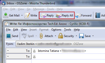 Thunderbird vs. Gmail