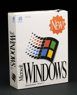 История дизайна коробок Windows