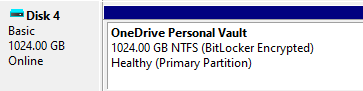 OneDrive Personal Vault