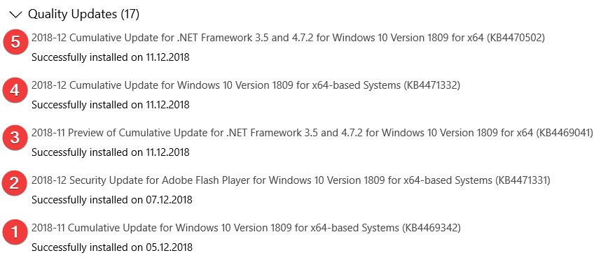 Обновления Windows 10
